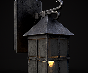 Wall Mounted Metal Square Candle House