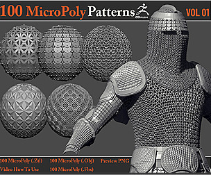 100 MicroPoly Patterns + Video How To Use