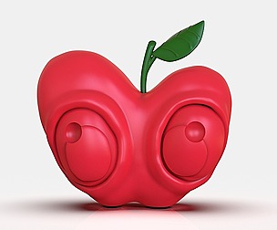 Stylized Little Apple Figurine