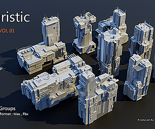 Futuristic City Building vol 01