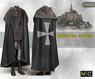 Medieval Male Outfit / Marvelous Designer