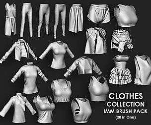 Clothes Collection IMM Brush Pack 20 in One