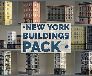 New York Background Buildings Pack