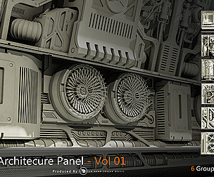 Sci-fi architecture panels Vol 01