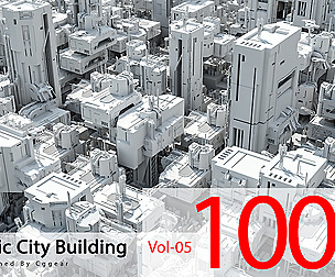 futuristic Sci-fi City Building pack vol 5