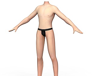 Boy Body Base Mesh