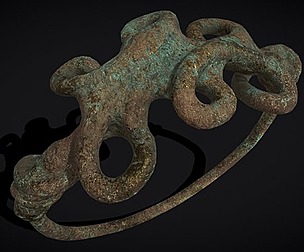 Corroded Twisted Wire Gold Ring