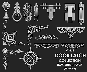Door Latch IMM Brush Pack 15 in One vol. 5