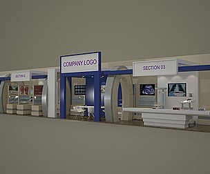 3D Model Exhibition Stand