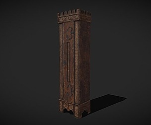 Rustic Medieval Cloak Wardrobe