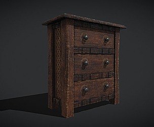Rustic Wooden Dresser