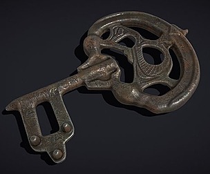 Medieval Rusting Iron Key