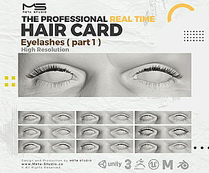 Eyelashes Part 1 - Professional Realtime Hair card