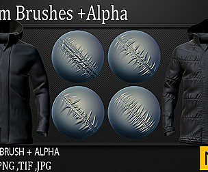 50 Seam Brushes + Alpha Vol_1