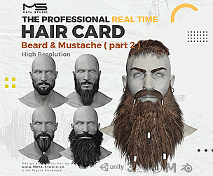 Beard and Mustache Part 2 - Realtime Hair card