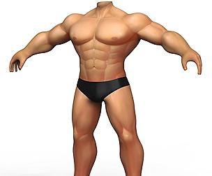 Hulk Body Base Mesh