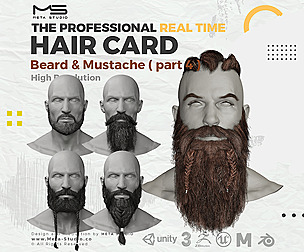 Beard and Mustache Part 4 - Realtime Hair card