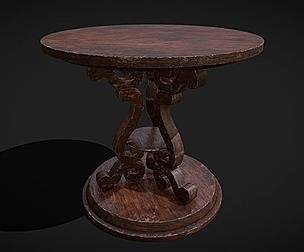 Medieval Antique Three Legged Table