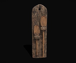 Rustic Hanging Wooden Mixing Spoon Holder