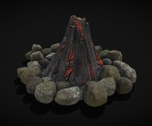 Small Round Camp Fire