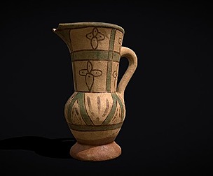 Hand Painted Amphora