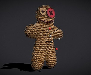 Simple Burlap Pin Effigy