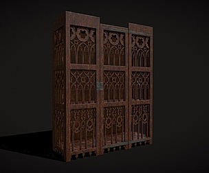 Medieval Hanging Church Cabinet