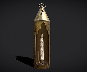 Medieval Brass Candle