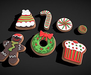 Festive Christmas Cookies