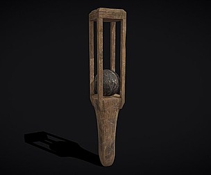 Rustic Medieval Baby Rattle Toy