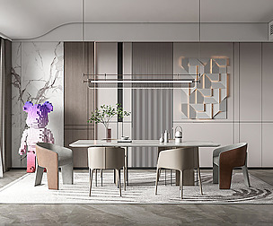 Modern apartment interior design Sketchup 0006