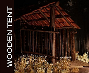 OLD WOODEN TENT