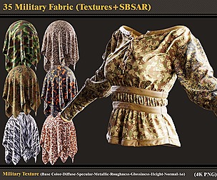 35 Military Fabric (Textures + SBSAR)