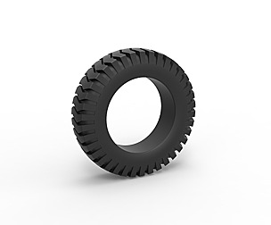 Semi truck tire 3 Scale 1:25
