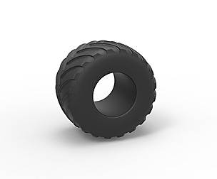 Monster Jam tire 19 Scale 1:25