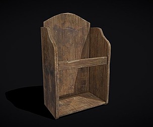 Rustic Wooden Medieval Small Dish Rack