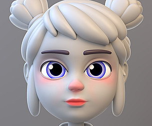 Cartoon Teenage Girl