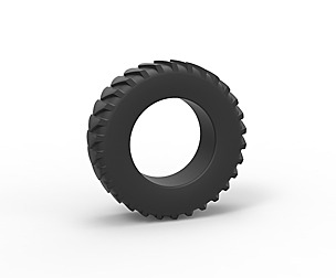 Pulling tractor rear tire 10 Scale 1:25