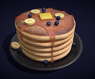 Blueberry Banana Pancakes