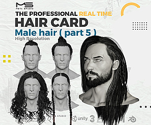 Male Hair Part 5 - Realtime Hair card