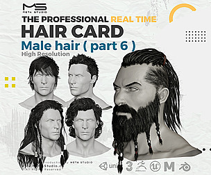 Male Hair Part 6 - Realtime Hair card
