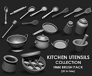 Kitchen Utensils Collection IMM Brushes 20 in one