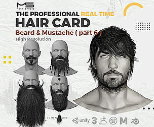 Beard and Mustache Part 6 - Realtime Hair card