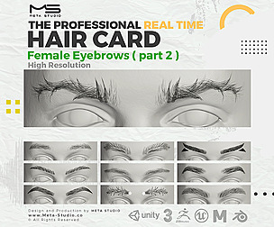 Female Eyebrows Part 2 - Realtime Hair card