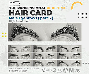 Male Eyebrows Part 3 - Realtime Hair card