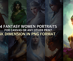 24 Fantasy Women Portraits