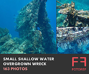 163 photos of Small Shallow Water Overgrown Wreck
