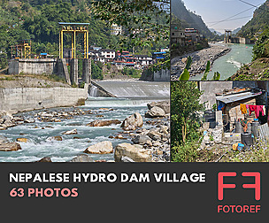 63 photos of Nepalese Hydro Dam Village