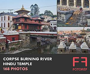 168 photos of Corpse Burning River Hindu Temple