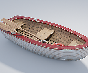 Small Wooden Boat 4K and 2K